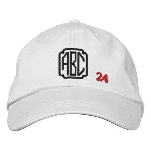 Casquette Brodée Créez votre propre monogramme personnalisé brodé V