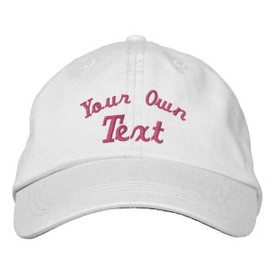 Casquette Brodée CRÉEZ-VOTRE-PROPRE Texte personnalisé DIY avec div