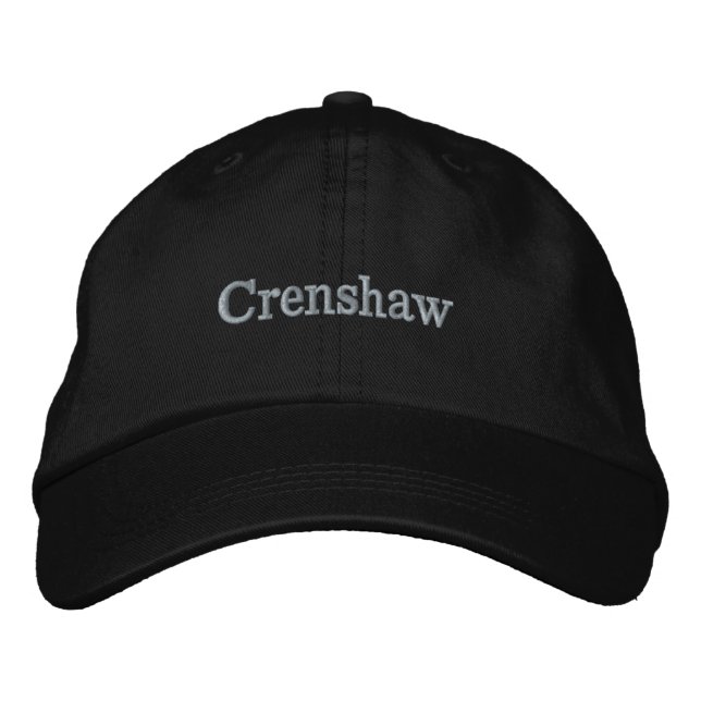 Casquette Brodée Crenshaw Los Angeles la Californie, Shaw (Devant)