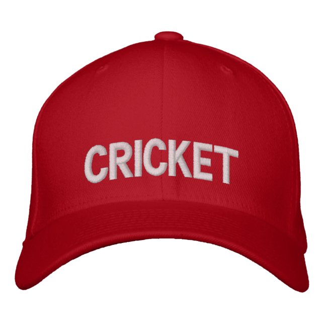 Casquette Brodée Cricket (Devant)