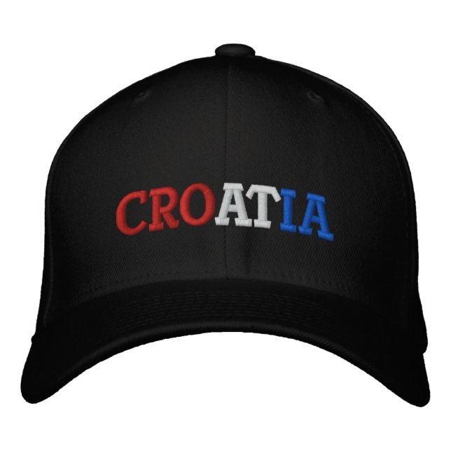 Casquette Brodée Croatie (Devant)