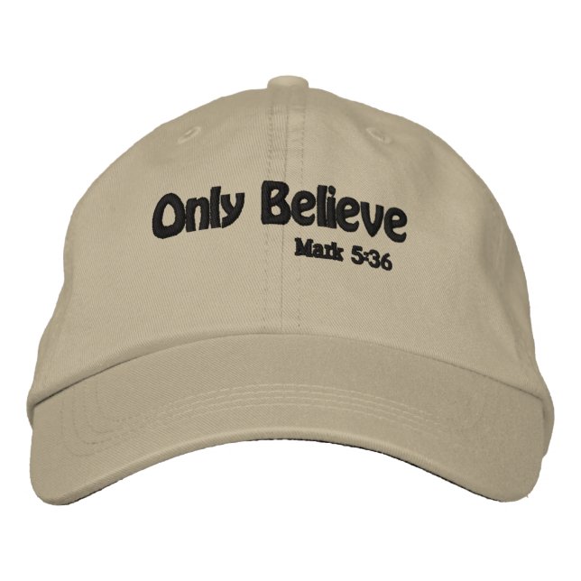 Casquette Brodée Crois seulement (Devant)