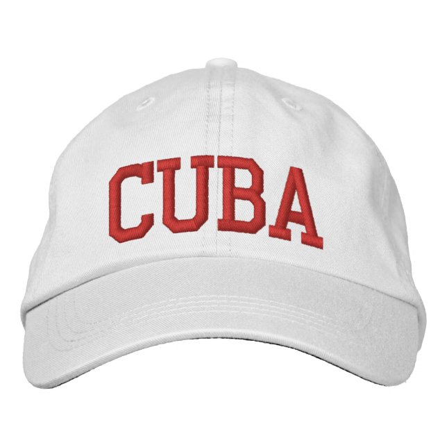 Casquette Brodée Cuba (Devant)
