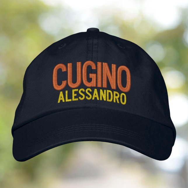 Casquette Brodée Cugino (cousin/mâle) brodé personnalisé (Créateur téléchargé)