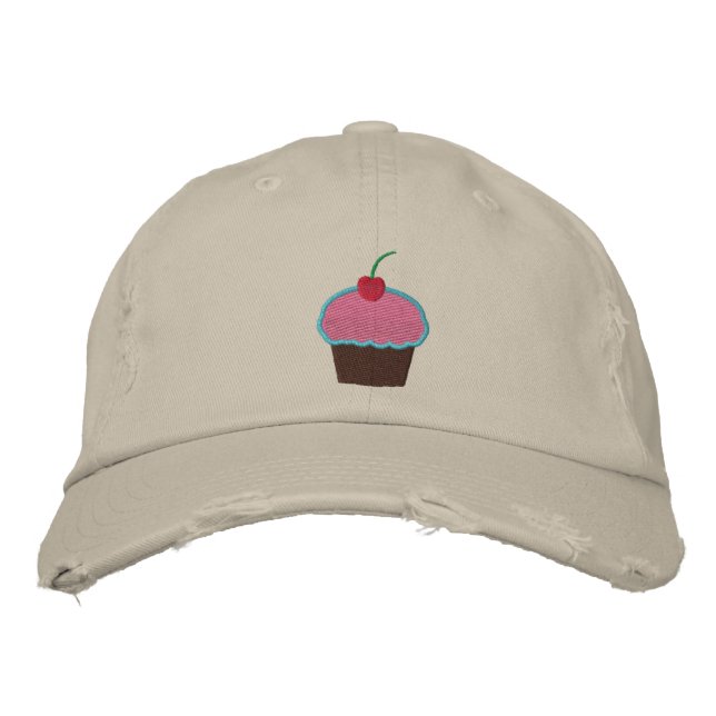 Casquette Brodée Cupcake (Devant)