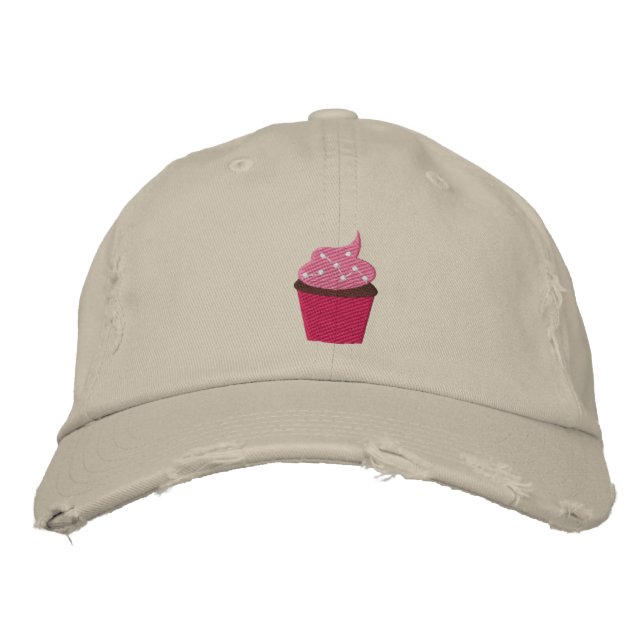 Casquette Brodée Cupcake (Devant)