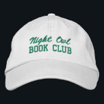 Casquette Brodée Custom Book Club Name<br><div class="desc">Show off your love of reading (and your favorite reading crew) with this custom embroidered book club hat! Personalized with your book club name or any custom text, this hat is the perfect blend of cozy, casual, and bookish style. Use Zazzle’s easy design tools to choose your preferred fonts and...</div>