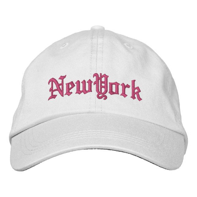 Casquette Brodée Custom embroidered New York (Devant)