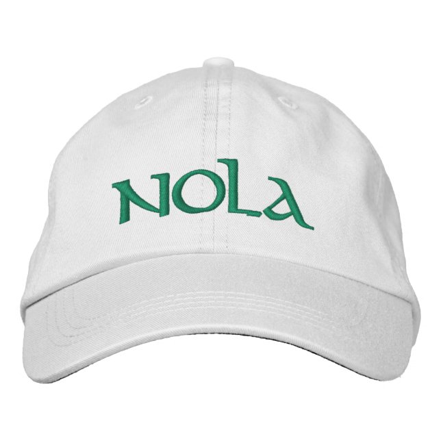 Casquette Brodée Custom embroidered Nola Mardi Gras (Devant)