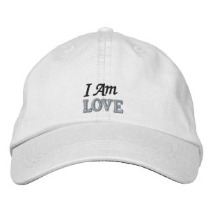 Casquette Brodée Cute Black White Love Citation Rose Personnalisée