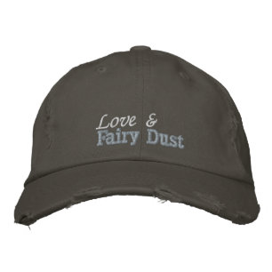 Casquette Brodée Cute Lote Fairy Dust Citation Pink Grey Hippie