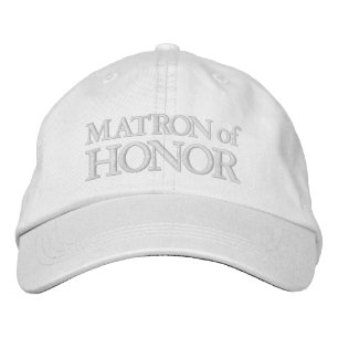Casquette Brodée Dame Chic de l'Honneur rose blush blanc