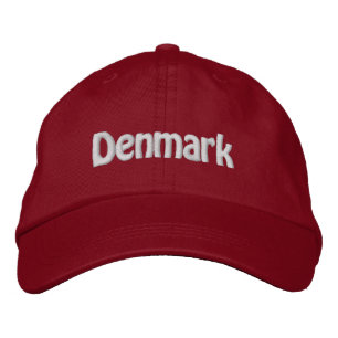 Casquette Brodée Danemark. Danish Pride !