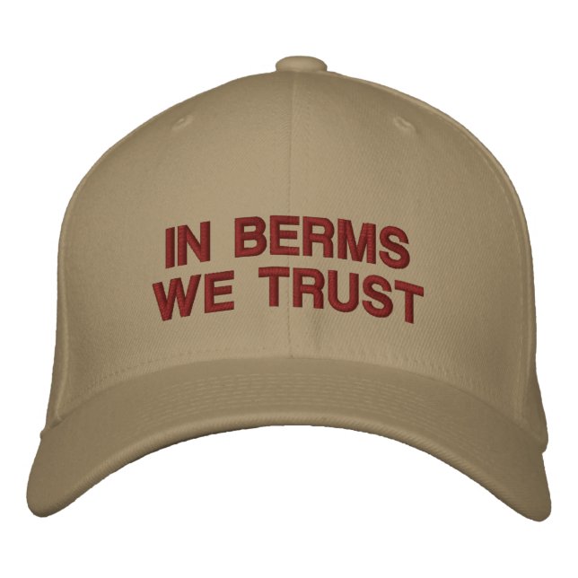 Casquette Brodée "Dans Berms, nous faisons confiance" (Devant)