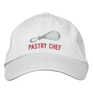 Casquette brodée de fouet de pâtissier
