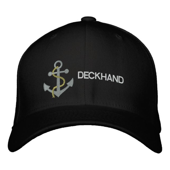 Casquette Brodée Deckhand Yacht (Devant)