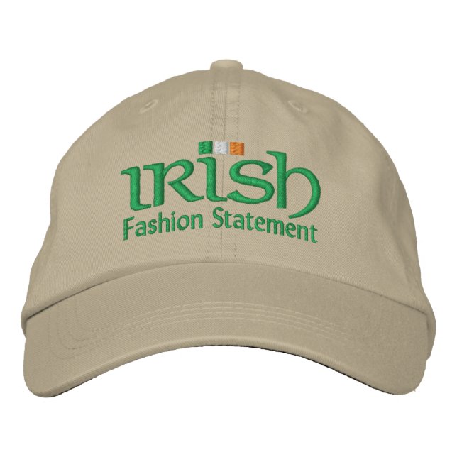Casquette Brodée Déclaration de mode irlandaise (Devant)