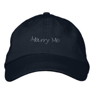 Casquette Brodée Déclaration de proposition sincère Marry Me love-H