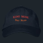 Casquette Brodée Défilé exclusif de chapeaux casual de la Marine me<br><div class="desc">Apportez une énergie puissante inspirée de la rue à votre garde-robe avec cette casquette Navy conçue avec un texte audacieux « KING MODE » et une personnalisation « Votre nom ».</div>