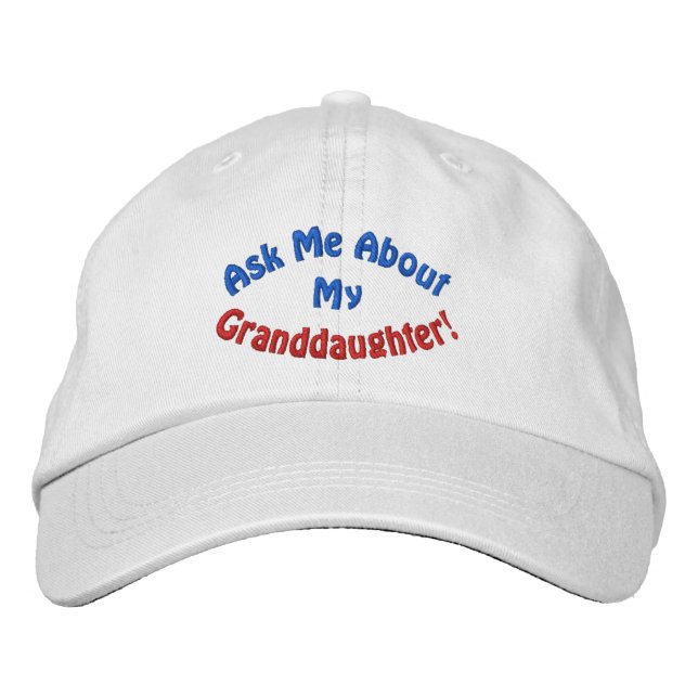 Casquette Brodée Demandez-Moi À Propos De Ma Petite-Fille ! Casquet (Devant)