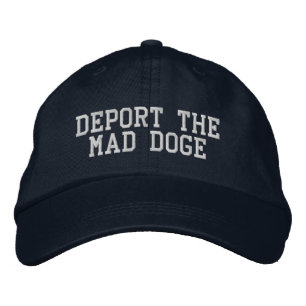 Casquette Brodée DÉPORTER LA DOGE MAD (vous pouvez modifier les mot