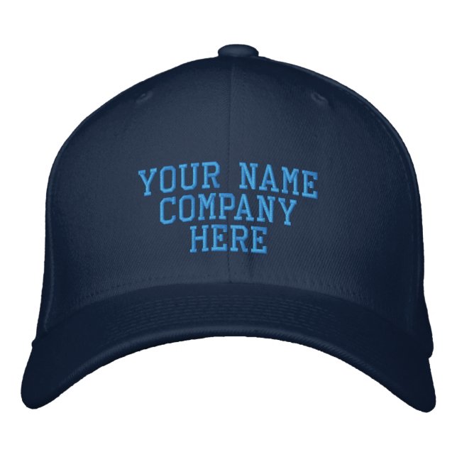 Casquette Brodée Design Your Own Embroidered Text Baseball Hats (Devant)