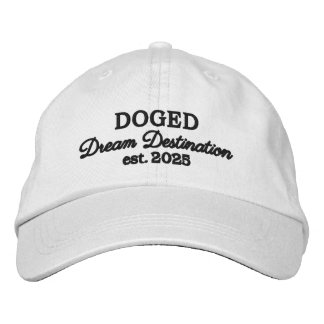 Casquette Brodée Destination de rêve DOGED - broder noir