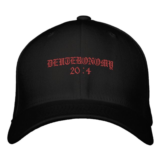 Casquette Brodée DEUTERONOMIE 20:4+++Casquette brodé (Devant)