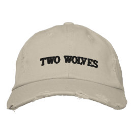 Casquette Brodée "Deux Loups"