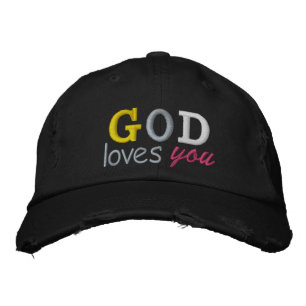 Casquette Brodée DIEU t'aime mignonne