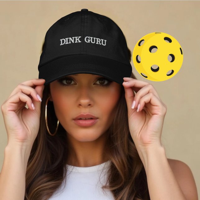 Casquette Brodée Dink Guru de Pickleball personnalisé cadeau pour l (Créateur téléchargé)