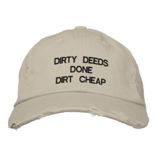 CASQUETTE BRODÉE DIRTY DEEES FAIT DIRT BON MARCHÉ