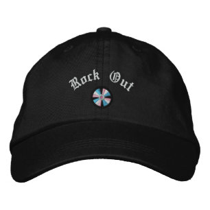 Casquette Brodée Disque compact Rock Out Brodé