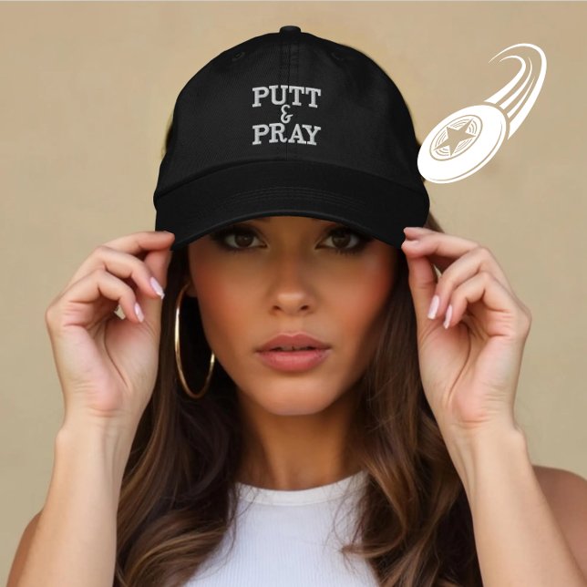 Casquette Brodée Disque personnalisé Golf Putt Pray Cadeau (Créateur téléchargé)