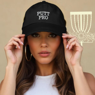 Casquette Brodée Disque personnalisé Golf Putt Pro Cadeau