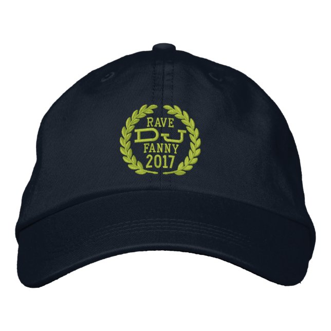 Casquette Brodée DJ Classic Laurels pour personnaliser l'année de l (Devant)