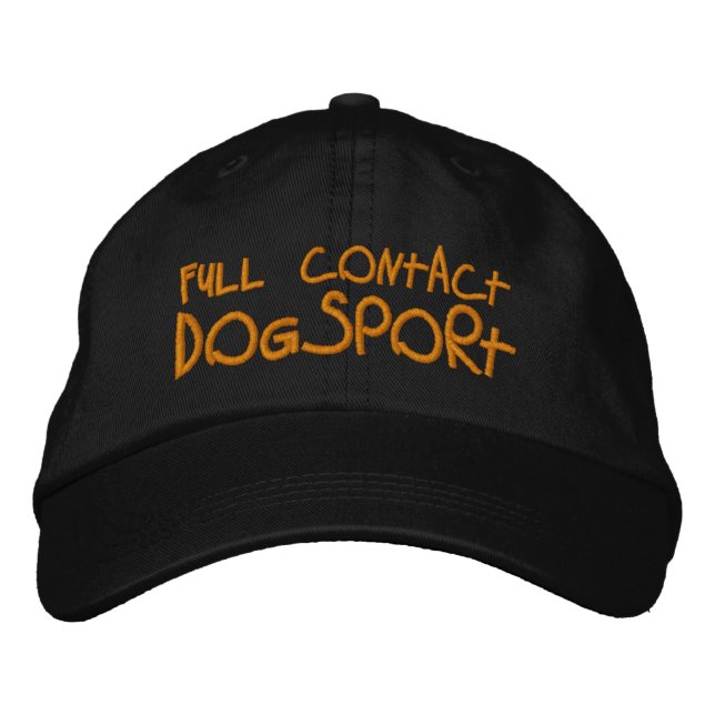 Casquette Brodée Dogsport de contact complet (Devant)