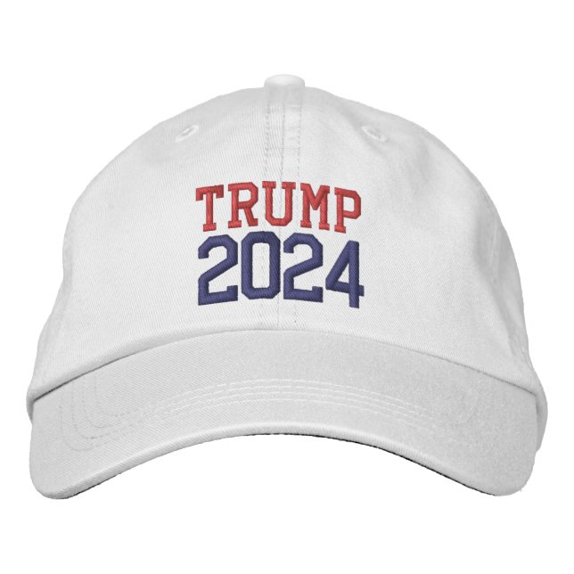 Casquette Brodée Donald Trump Président 2024 (Devant)