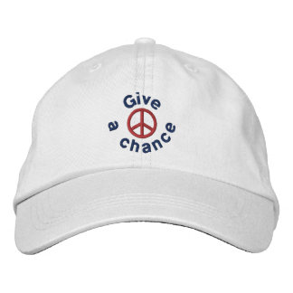 Casquette Brodée Donner Une Chance À La Paix