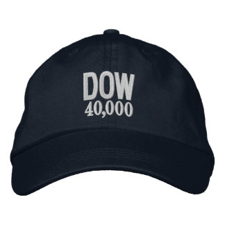 Casquette Brodée DOW Stock Market 40K 40,000 2024 Broderie personna