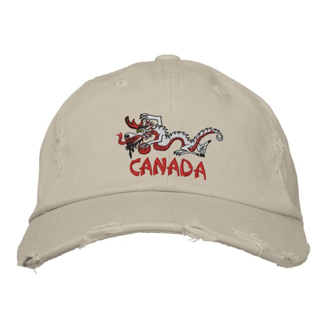 Casquette Brodée Dragon canadien avec Swag (Devant)