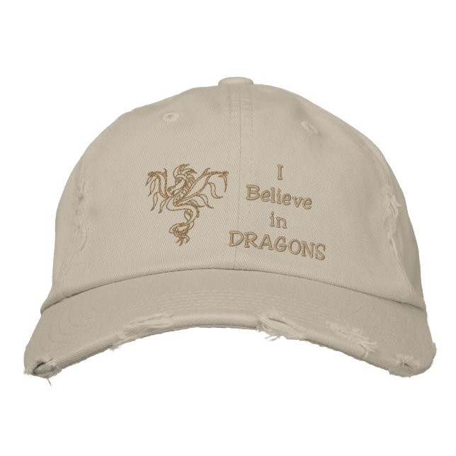 Casquette Brodée Dragon guerrier (Devant)