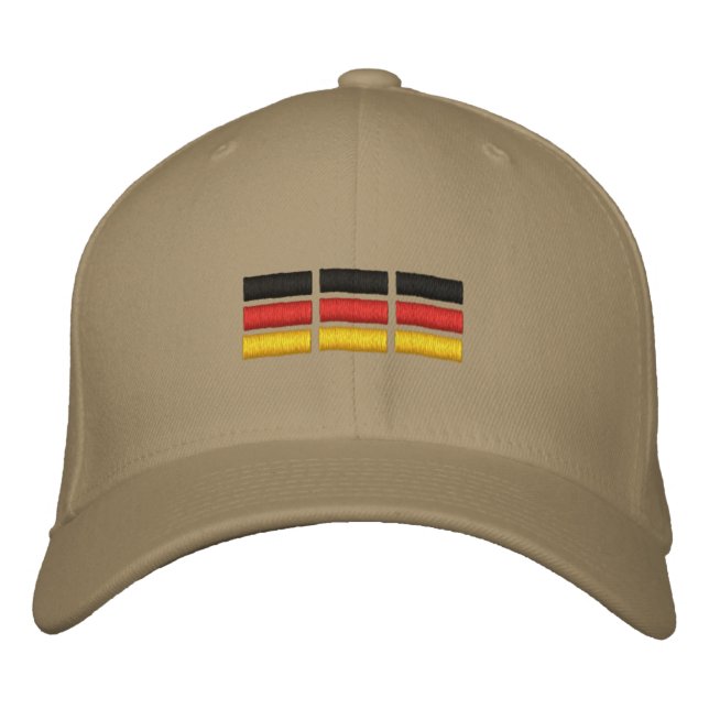 Casquette Brodée Drapeau allemand (Devant)