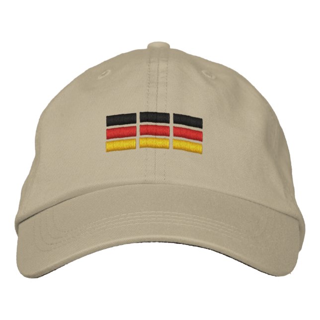 Casquette Brodée Drapeau allemand (Devant)