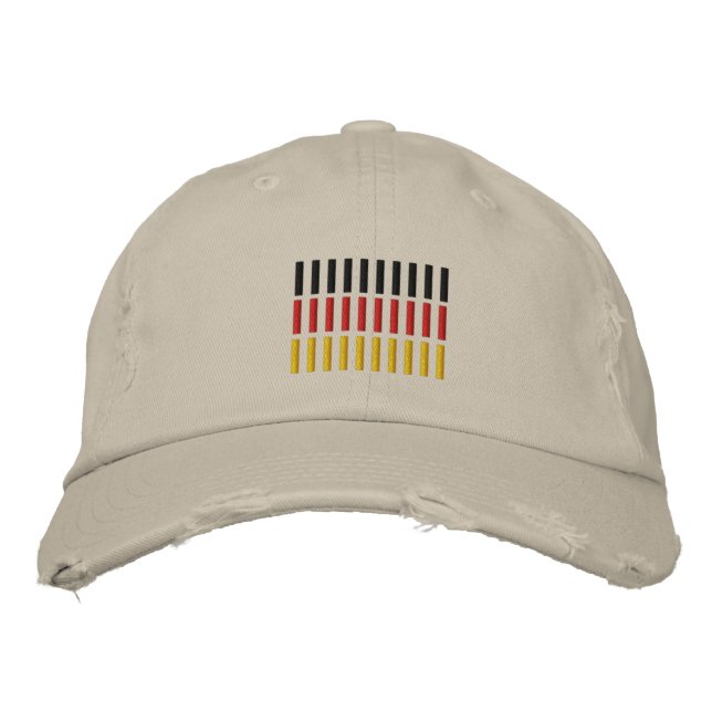 Casquette Brodée Drapeau allemand brodé (Devant)