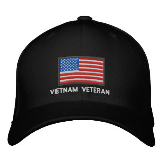 Casquette Brodée Drapeau américain - Amérique - Vietnam Vétérinaire