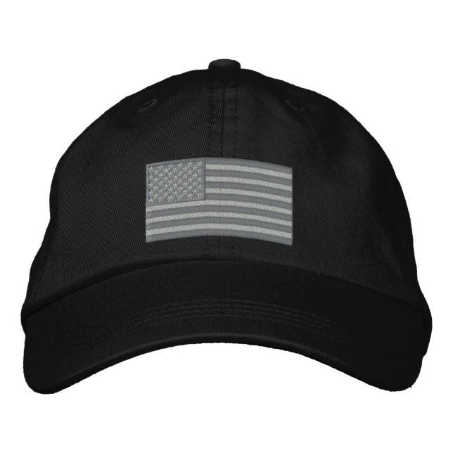 Casquette Brodée Drapeau américain Grande Broderie (Devant)