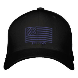 Casquette Brodée Drapeau américain - Vétéran - À Porter