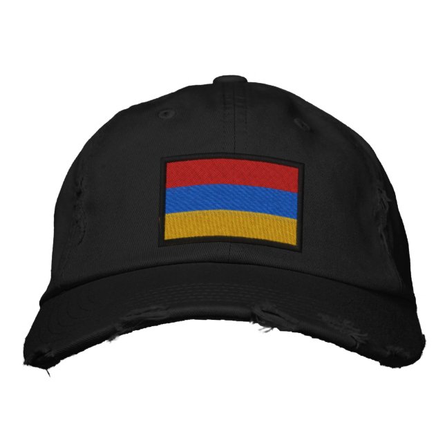 Casquette Brodée Drapeau Arménie (Devant)