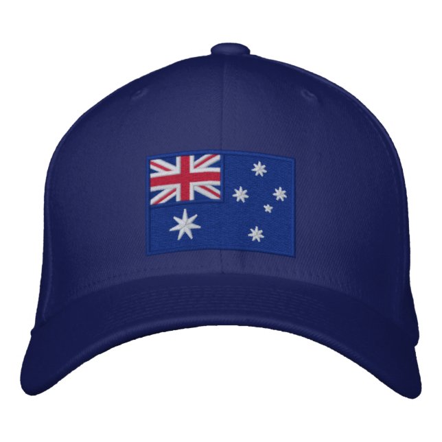 Casquette Brodée Drapeau australien Personnalisé (Devant)